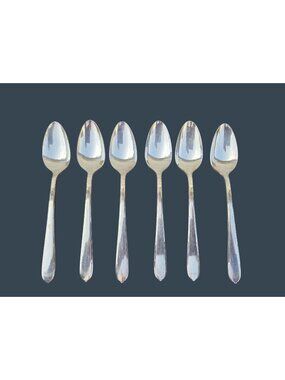 Set Of 6 Community Plate Oneida Berkley Square Teaspoons